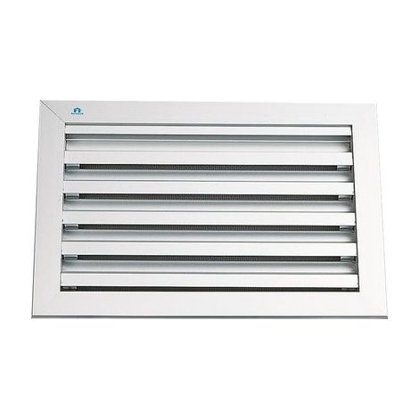 Renson – Grille aération VMC aluminium 500 x 500 mm – Moustiquaire inox 304 – Profondeur 28,5 mm – Surface libre 59% — photo 4