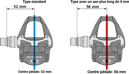 Paire de Pédales SHIMANO Ultegra PD-R8000 +4 mm — photo 2