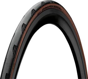 Pneu Route Continental Grand Prix 5000 S TR 700 mm Tubeless Ready Souple Vectran Breaker LazerGrip ACT BlackChili Flancs Marrons Transparent — photo 1