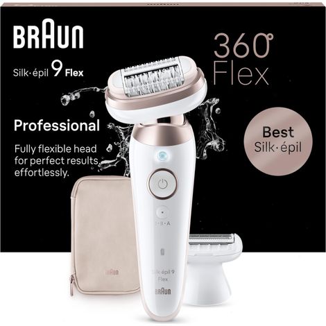 Braun – Épilateur électrique femme Wet & Dry – Tête flexible 360° – 40 pincettes – Épilation durable à domicile — photo 1
