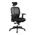 2026 Chaise de bureau ergonomique en maille noire avec appui-tête et soutien lombaire ajustables