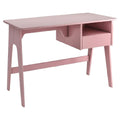 2026 Bureau rose pastel scandinave – design épuré avec tiroir intégré