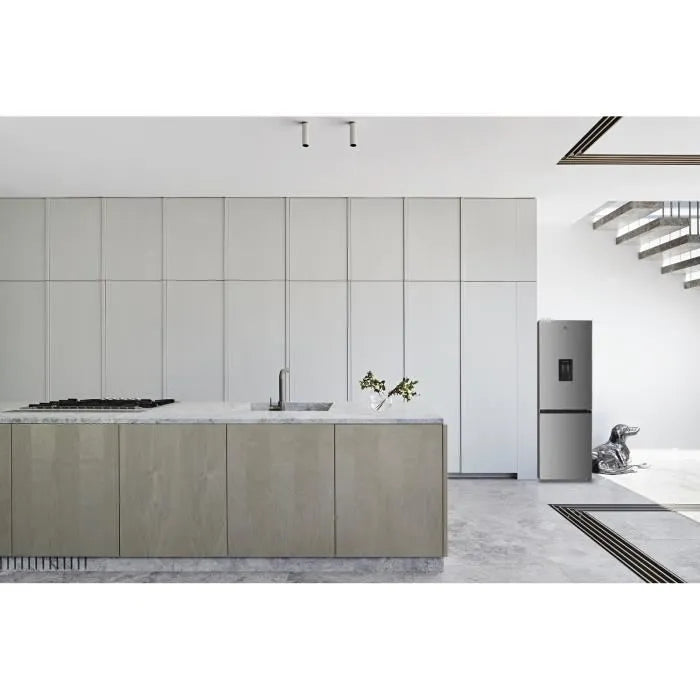2026 Réfrigérateur congélateur bas CONTINENTAL EDISON - 251L -Total No Frost - Inox - L 55 cm x H 180 cm
