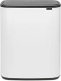 2026 Poubelle Brabantia, acier mat, anti-traces de doigts, 2 x 30 L