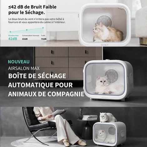 Petkit – Sèche-cheveux intelligent pour animaux – Ultra-silencieux 42 dB – Désinfection à l'ozone – Capteurs thermiques – Circulation d'air 360° — photo 3