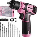 Workpro – Perceuse visseuse sans fil 8V – 2 en 1 avec 2 batteries 2.0Ah – Moteur Brushless – Couple 30Nm pour perçage bois et métal – Coffret avec accessoires