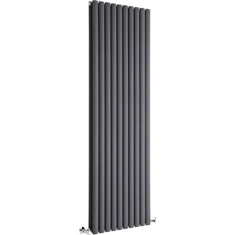 Hudson Reed – Radiateur vertical anthracite 178 x 59cm – Puissance 2335W – Chauffe rapide – Acier léger et durable – Pour chauffage central — photo 1