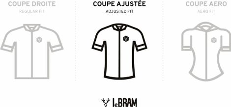 Maillot Manches Courtes LeBram Eze Vert Agave Crème Coupe Ajustée — photo 6