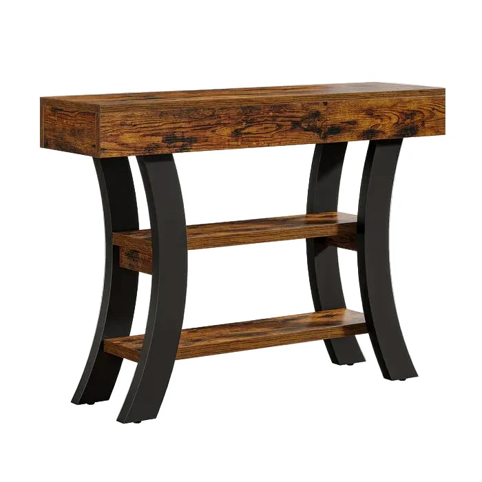 Tribesigns Console de 105 cm, Table d'entrée de canapé avec compartiments de rangement