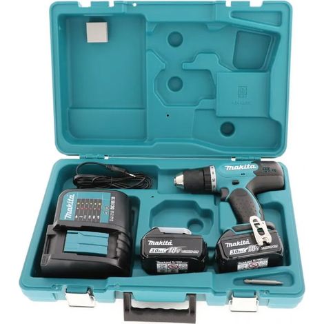 Perceuse-visseuse MAKITA Brushless LXT DDF453SFE 18V + 2 batteries 3Ah + chargeur + coffret — photo 2