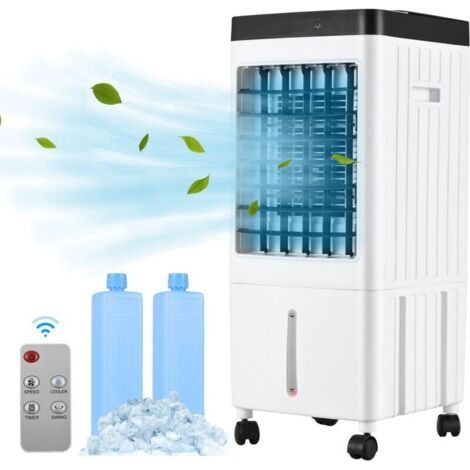 Neptune – Rafraîchisseur d'air évaporatif portable 2000m³/h – Minuterie 7,5h – Télécommande – Capacité réservoir 10L – Pour pièces jusqu'à 30m² — photo 1