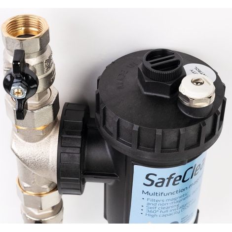 RBM – Filtre magnétique SafeCleaner2 G3/4" – Filtration efficace des boues – Protection chaudière – Élimination des impuretés — photo 3