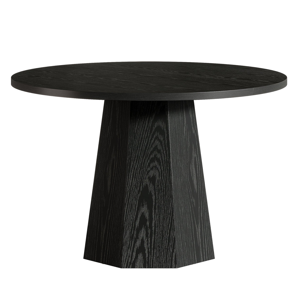 Tribesigns Table à manger ronde de 118 cm avec base robuste