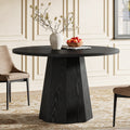 Tribesigns Table à manger ronde de 118 cm avec base robuste