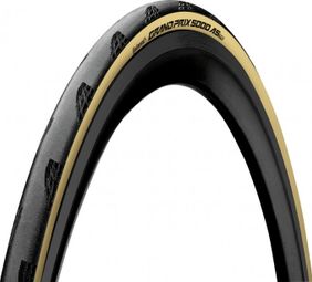 Pneu Route Continental Grand Prix 5000 All Season 700 mm Tubeless Ready Souple Vectran LazerGrip ACT BlackChili Crème — photo 1