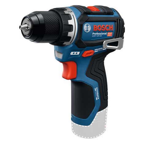 Bosch – Perceuse-visseuse sans fil 12V – Moteur sans balai – Couple 32Nm – Pour perçage bois et métal – Compacte 0,7kg avec mandrin sans clé