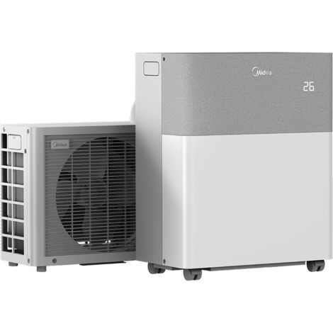 MIDEA PORTASPLIT  Climatiseur Split Mobile Réversible Froid /Chaud, 3500W/12000BTU, WiFi, déshumidificateur, ventilateur, jusqu’à 40m2, kit fenêtre inclus — photo 6