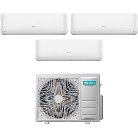 Hisense – Climatiseur réversible 9000+9000+12000 BTU – Wi-Fi intégré – SEER 7.3 – SCOP 4.05 – A++/A+ – Compresseur birotor DC Inverter — photo 1