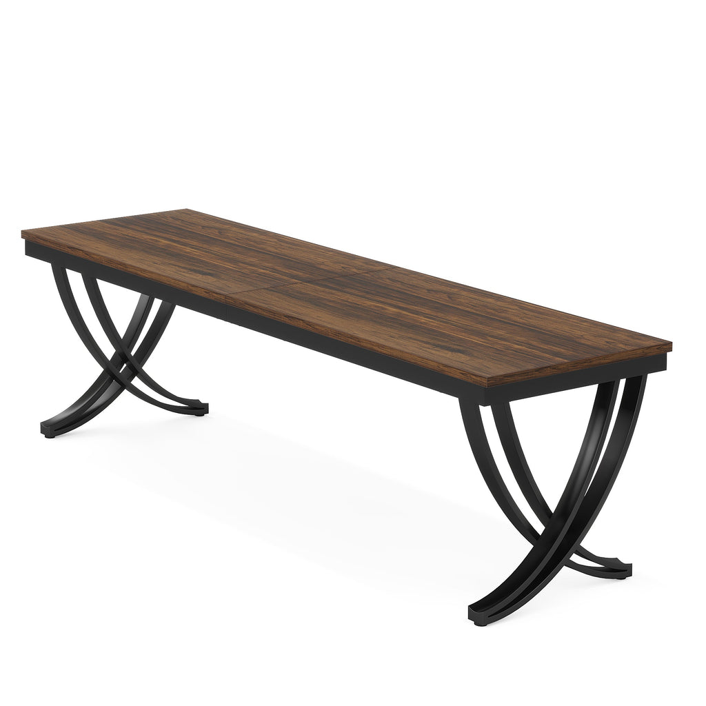 Tribesigns Bureau informatique, Double bureau long Table d'ordinateur pour deux