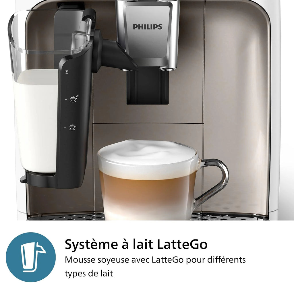 2026 Philips Machine à Expresso Automatique Série 2300-4 Boissons, Écran tactile couleur moderne, Système de lait LatteGo, Si