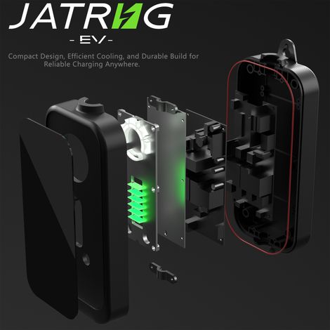 JATRHG P1 EV Chargeur 12M 7.2KW-1.5KW 32A24A16A13A10A8A Type 2 station de Charge Voiture Electrique Portable Courant Commutable Voiture hybride Chargeur Rapide monophase — photo 2
