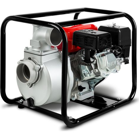 Eberth – Pompe à eau thermique 6,5CV 4T 60000L/h – Moteur à essence 4 temps – Hauteur de refoulement 30m – Pour chantiers humides — photo 5