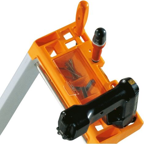 Tubesca Comabi – Marchepied alu ultra résistant 3 marches – Hauteur accès 2.66 m – Charge maxi 150 kg/m² – Norme EN 131 – Usage intensif — photo 5