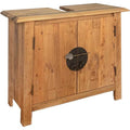 Vidaxl – Meuble sous vasque simple en pin massif 70x32x63 cm – Look vintage – Grand compartiment – Fixation murale incluse — photo 1