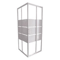 ONDEE ZEN - Porte de douche MISSI - Accès d'angle - Finition Blanc - 80x185cm — photo 1