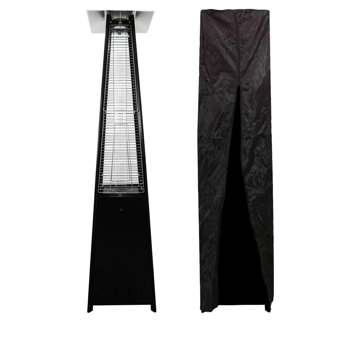 2026 happy garden Parasol Chauffant Gaz Stockholm 13kw Acier(Noir)