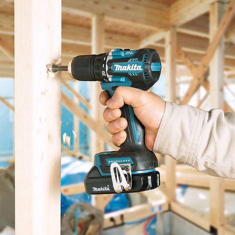 Makita – Perceuse-visseuse sans fil 18V 40Nm – Moteur Brushless – Compacte pour espaces confinés – Double LED intégrée