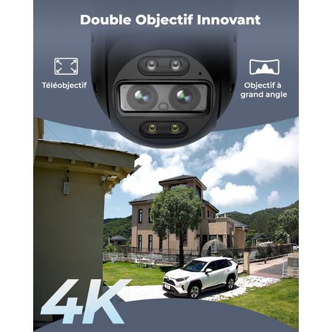 Reolink – Caméra de surveillance WiFi 4K 8MP PTZ – Zoom 6X – Détection humaine/véhicule/animal – Vision nocturne couleur – Suivi automatique — photo 2