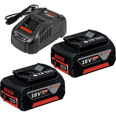 Pack de 2 batteries BOSCH GAL 1880 CV - 1600A00B8J - 18V - 5.0Ah avec chargeur — photo 3