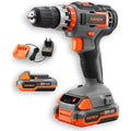 Perceuse-visseuse à percussion sans fil 20V FUXTEC FX-E1SBS20 - Set avec 2 batteries 2Ah et chargeur 1A