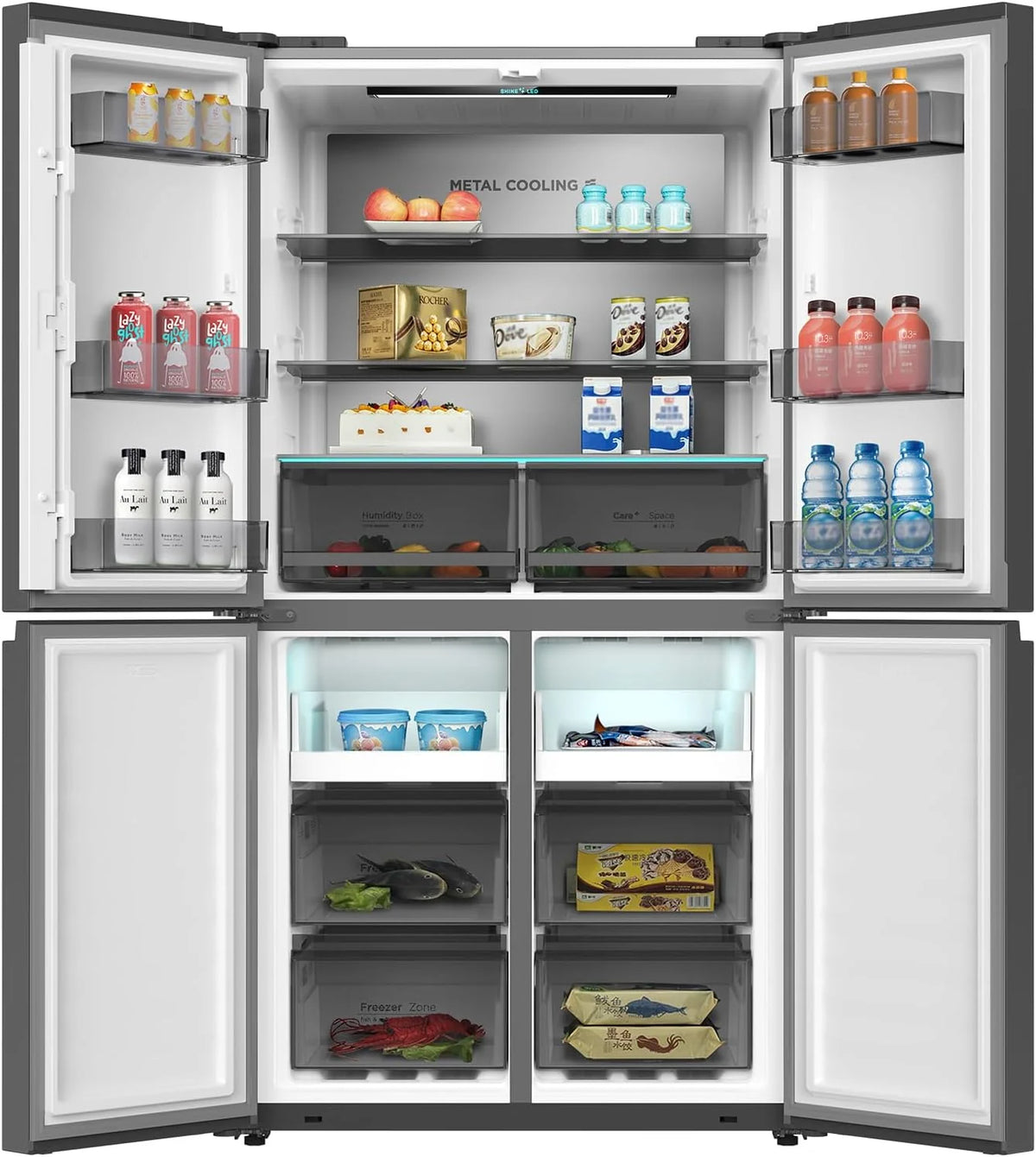 2026 Réfrigérateur américain multi-portes CHIQ CCD503NEIBE, 503 litres