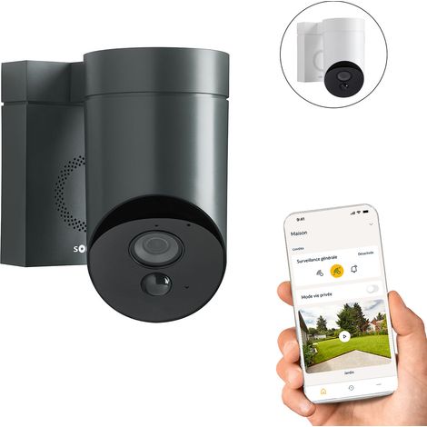 SOMFY 1875326 - Outdoor Camera grise 2 - Caméra de surveillance extérieure wifi — photo 1