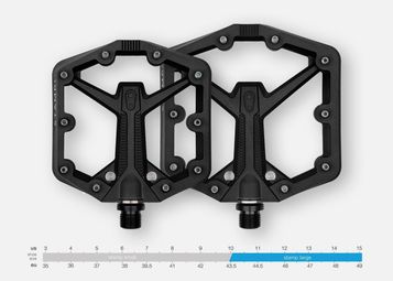Paire de Pédales Plates Crankbrothers Stamp 1 Gen 2 - Small Noir — photo 5
