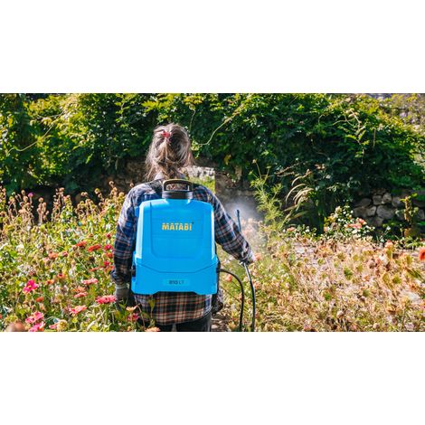Matabi – Pulvérisateur électrique à batterie 12V 10L – Autonomie 150L – Pression constante – Buse Low Drift pour herbicides