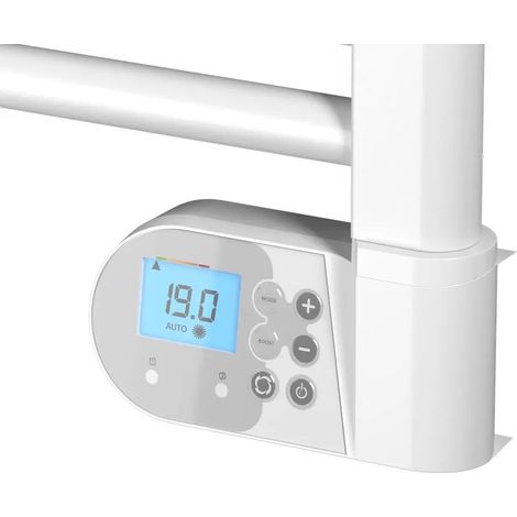 Radiateur sèche-serviettes à inertie fluide NOIROT Flobain Neo 500W blanc — photo 5