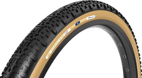 Pneu Gravel Panaracer GravelKing X1 700 mm Tubeless Ready Souple ZSG Gravel Compound BeadLock TuffTex Noir Flancs Beiges — photo 1