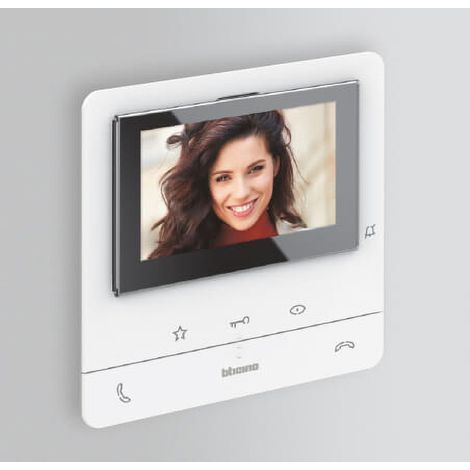 Bticino – Kit vidéo mains libres 2 fils – Interphone avec caméra couleur 5" – Écran LCD 5" – Degré de protection IP54 – Installation murale ou sur bureau — photo 3