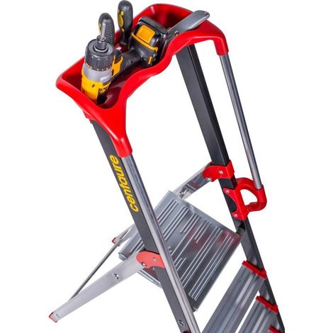 Centaure – Escabeau aluminium 5 marches serties – Hauteur de travail 2,99m – Pour usage professionnel – Garantie 5 ans – 239205 — photo 5