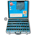 Coffret de 66 mèches défonceuse LEMAN - 42870066 - Carbure - Queue 8mm — photo 1