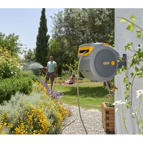Dévidoir automatique à fixation murale - Auto Reel 20m - HOZELOCK -  Garantie 2 ans + 3 ans d’extension de garantie — photo 2