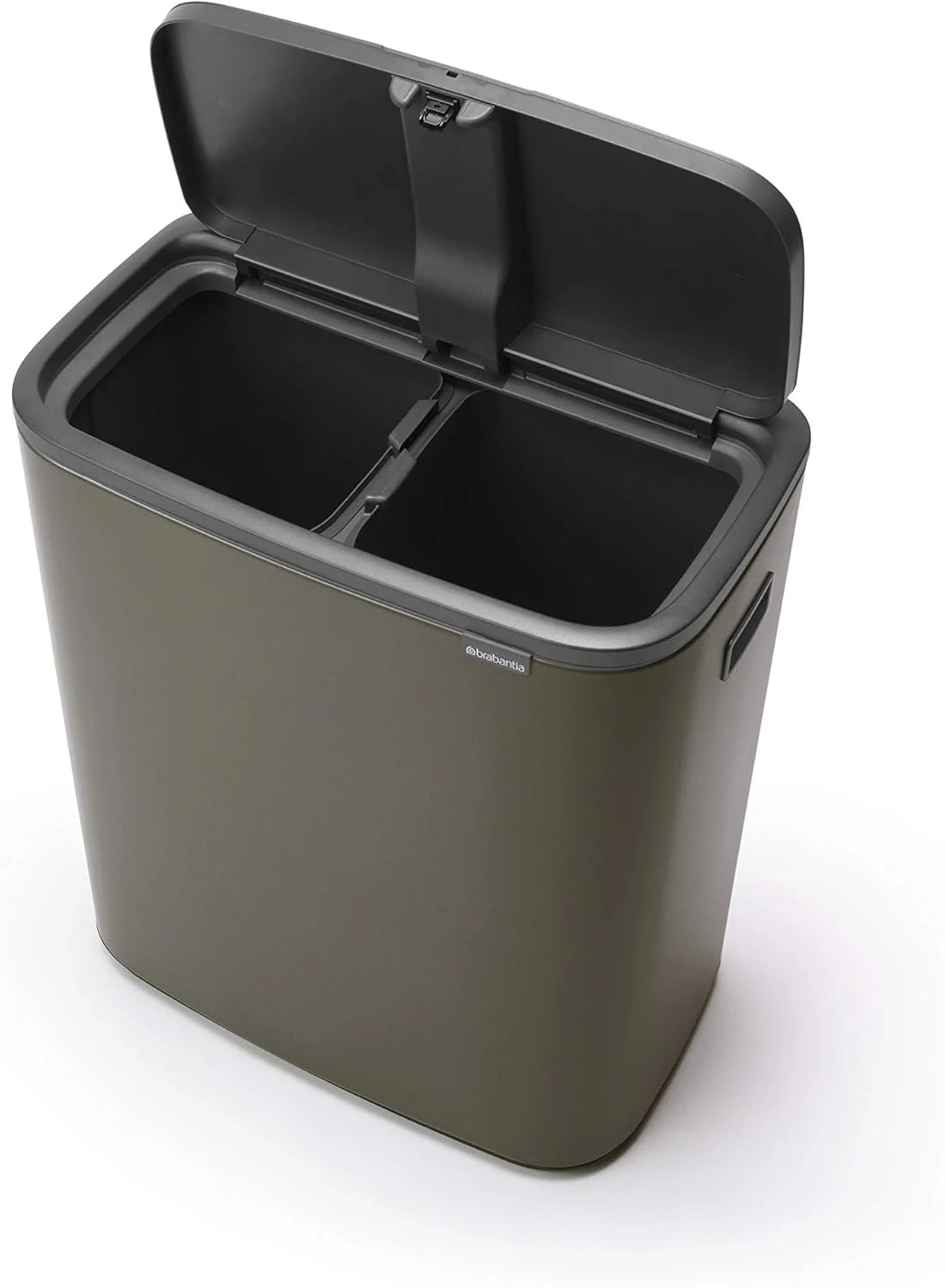 2026 Poubelle Brabantia, acier mat, anti-traces de doigts, 2 x 30 L