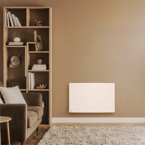 Radiateur électrique fixe à inertie sèche fonte 1500W Bestherm BIA horizontal blanc — photo 2