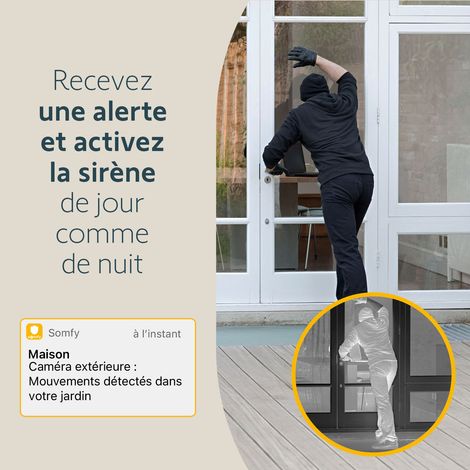 SOMFY 1875319 - Outdoor Camera blanche - Caméra de surveillance extérieure wifi — photo 4