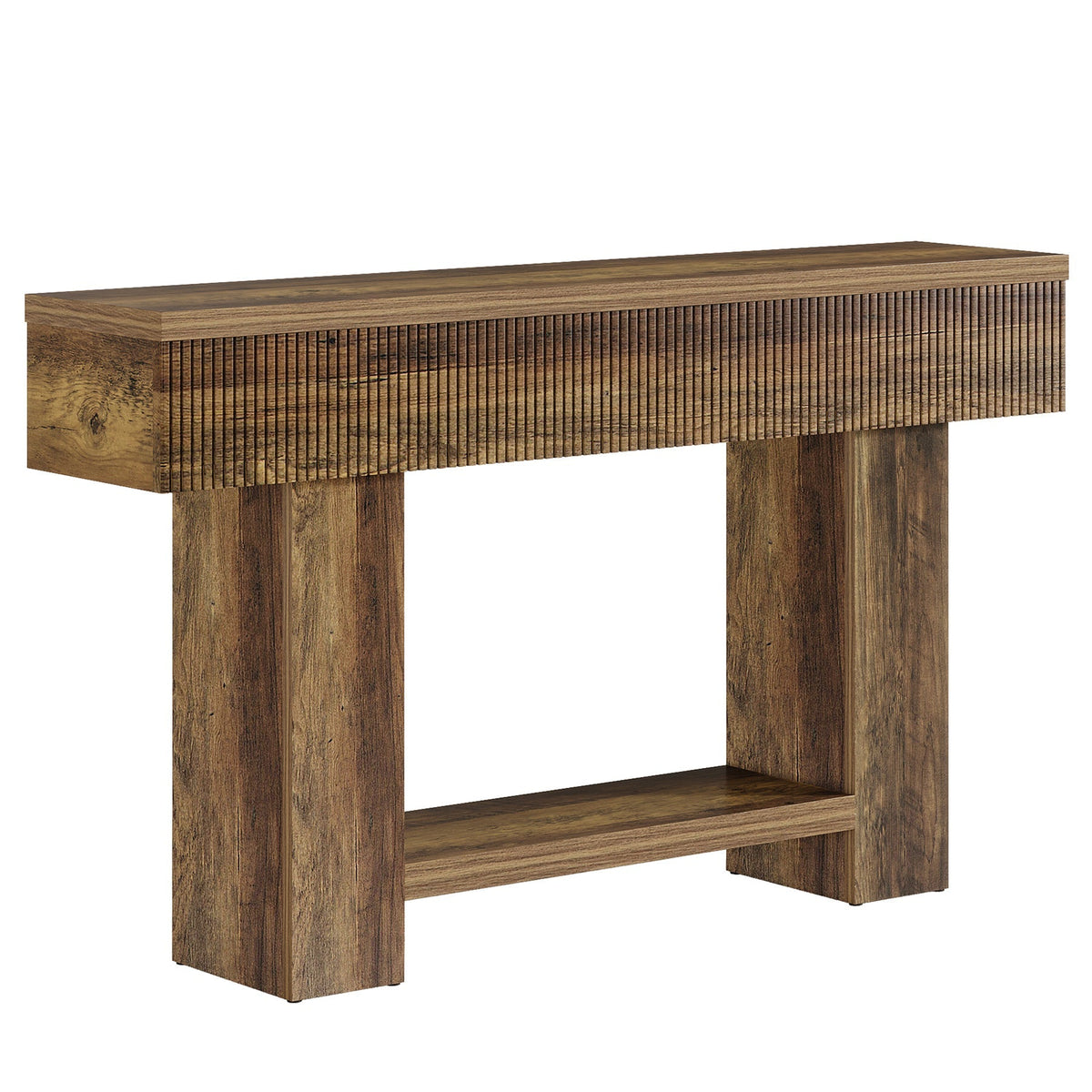 Tribesigns Console de 140 cm avec rangement, Table d'entrée de style champêtre