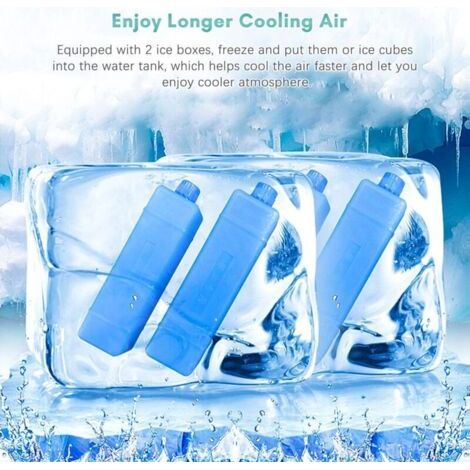 Neptune – Rafraîchisseur d'air évaporatif portable 2000m³/h – Minuterie 7,5h – Télécommande – Capacité réservoir 10L – Pour pièces jusqu'à 30m² — photo 3