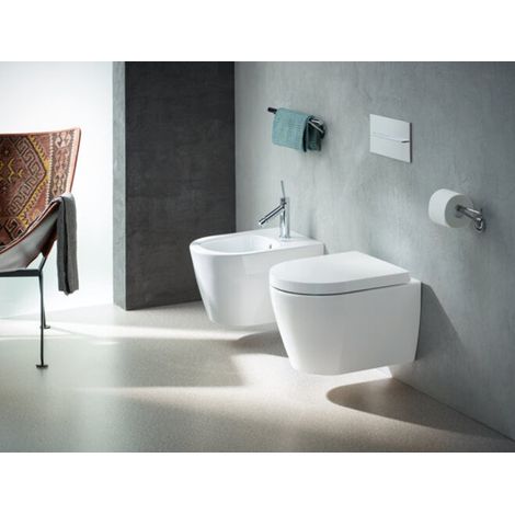 Duravit – Abattant de toilette SoftClose en plastique blanc alpin – Charnières en acier – Amovible pour entretien facile — photo 5